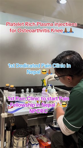 Revolutionary Pain Management with Platelet Rich Plasma in Nepal
