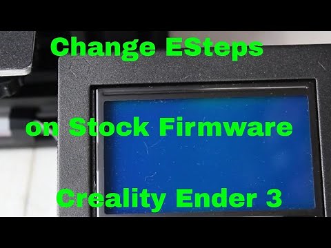 Setting Esteps directly on the Creality Ender 3 without loading a bootloader