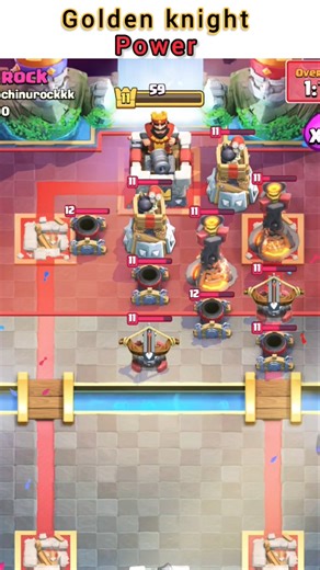 Golden Knight Unstoppable Dash! ⚡👑 | Clash Royale Shorts #clashroyale #shorts