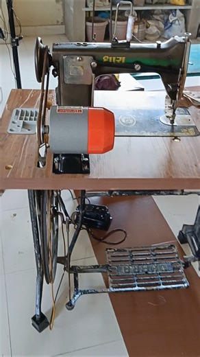 Sewing Machine with Motor and Table Stand | Sewing Machine tips and tricks. #shortsfeed #viral