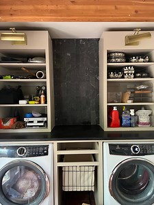 I've compiled videos 5-9 to share the second half of my Laundry Room Remodel. The reveal is tomorrow and I CANNOT WAIT TO SHARE! | Kassy On Design