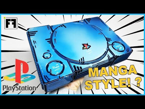 PLAYSTATION 1 Restoration and Paint in CEL SHADE Style!
