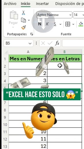 Chaye Tech on Instagram: "Cómo convertir meses a texto en Excel en segundos😲 #chayetech #fypシ゚viralシfypシ゚ #exceltips #Excel #Tecnología"