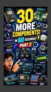 🔥 30 Important Electronic Components in Just 1 Minute! ⚡ | Part 2