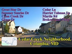 Driving around Cedar Creek Neighborhood, River Hill Village, Columbia, MD | streetview819 | Grace Dr
