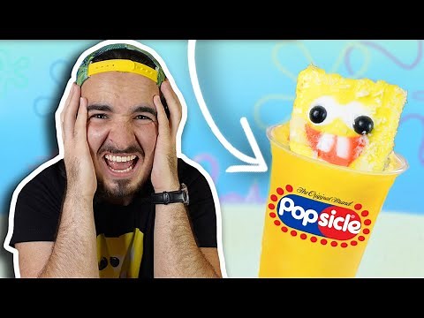 Making A Spongebob Popsicle Slushie! (Gone Wrong!)