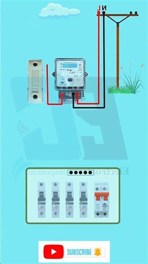 Electrical work fuse metre MCB connection #electric video #trending short #short feed #shortsmdmaxx