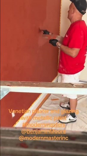 How to do Venetian plaster by Modern Master ​⁠canyon rock color ‪@ModernMasters‬ #benjaminmoorepaint