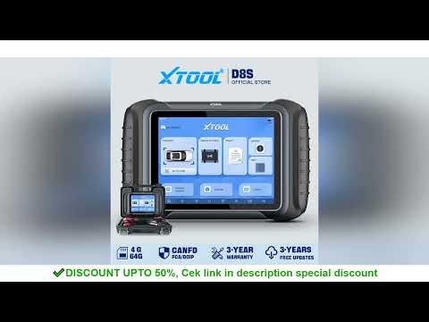 XTOOL D8S Car Diagnostic Tools ECU Coding Bi-Directional Control Key Programmer 42 Service Automotiv