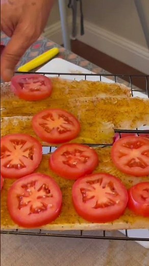 Tasty fish in a tent