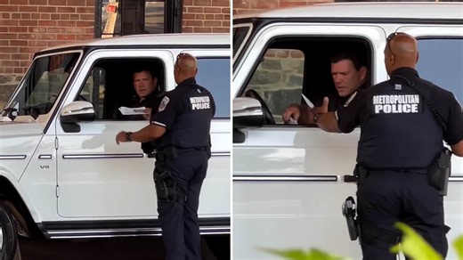 Moment Fox News host Bret Baier gets pulled over by police in DC after Trump crackdown