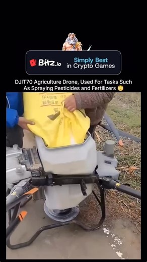 Matrix of Mind on Instagram: "This post captures two people preparing a large agricultural drone for use in farming. This specific model is identified by the text as the DJI T70, a type of agricultural drone used for tasks such as spraying pesticides and fertilizers. Manufacturer: DJI Agriculture Purpose: Crop protection and field management Function: Efficient and autonomous operation for spraying Applications: Used for grain crops like rice, wheat, and corn #agriculture #farming #drone #knowle