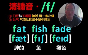英语音标清辅音[f]怎么读？