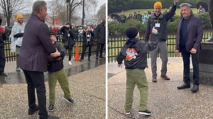 Sylvester Stallone Reenacts 'Rocky' Scene with Little Kid in Philly