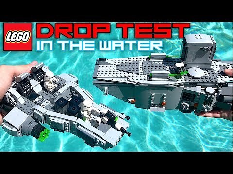 DROP TESTING LEGO Sets In The POOL! | COOL LEGO Sets DESTROYED! |