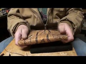 how to, DIY rock python ladies wallet, part1