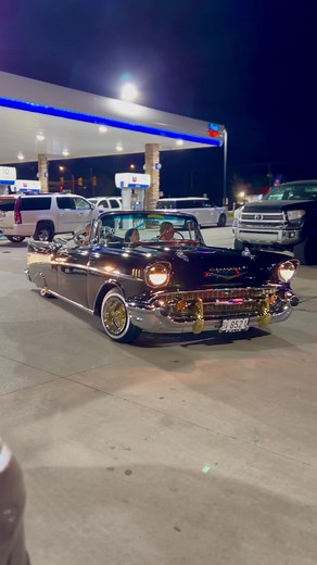 57 CHEVY BELAIR 😍 #lowlow #lowrider #lowriderlifestyle #57 #57chevy #57belair #belair #fortworth