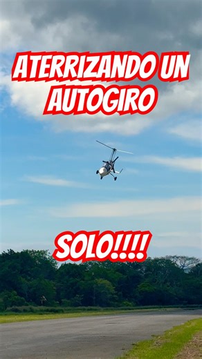 así ATERRIZA un Autogiro 😱 #aviation #costarica #fly #pilot #autogiro