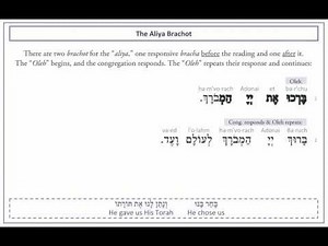 Siddur Sheli: Aliya Brachot - Torah Blessings for Bar Mitzvah boys or everyday. Animated!