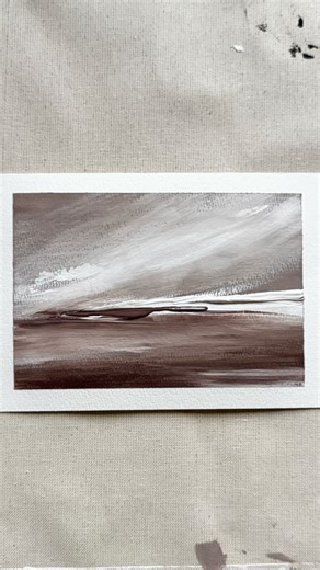 Minimalist abstract landscape painting #abstractlandscape #abstractpainting