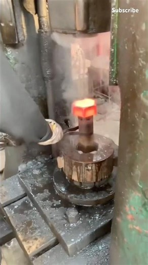 The forming process of large nuts by pressing#machine #shorts #industrial