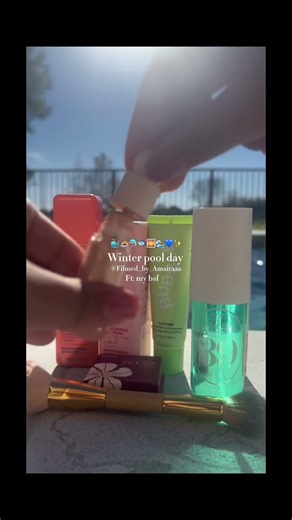 Pool day (it was so cold but idc 😛) #foryou #preppy #asmrskincare #aesthetic #swimmingshorts #fypシ