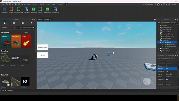 Как создать кнопку доната в Roblox Studio