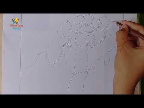 How to Draw Birds Sitting on a Tree | Easy Nature Drawing for Beginners & Kids 🐦🌳✏️