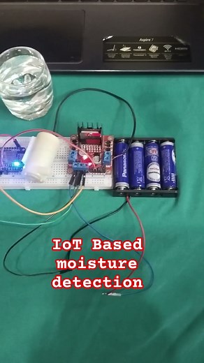 IoT based moisture detection #robotics #automation #arduino #shortsfeed #electronics #tech #diy