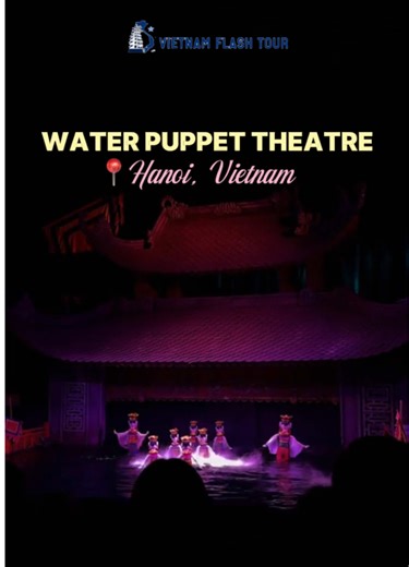 🎭 WATER PUPPET SHOW IN HANOI – A CULTURAL EXPERIENCE YOU CAN’T MISS! 🇻🇳 If you visit Hanoi, watching a Vietnamese Water Puppetry show is one of the most unique cultural experiences you can have. This traditional art form dates back nearly 1,000 years and began in villages around the Red River Delta, where farmers performed puppet shows on flooded rice fields. Today, the performance combines colorful wooden puppets, live traditional music, folk singing, and stories about Vietnamese legends and