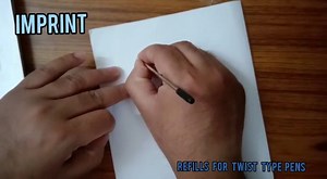 Watch IMPRINT Ball Pen Refills Black Ink For Screw Mechanism Pens on Amazon Live