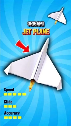 How to Make a Twin Jet Engine Paper Plane That Flies Super Far #shorts