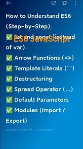 😎ES6 Most Important JavaScript