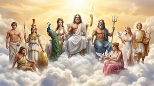 That time the gods overthrew the titans and claimed Olympus in Greek myth