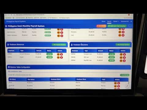 Philippines Payroll System created on GoogleWorkspace