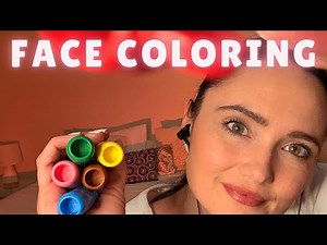 Coloring Your Face ASMR • Slow, Soft Personal Attention for Sleep