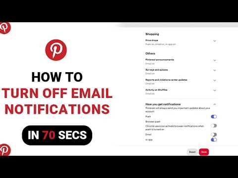 How to Turn Off Email Notifications on Pinterest [NEW]