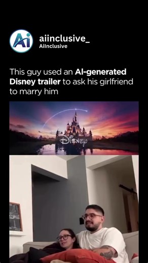 This emotional clip shows the softer side of AI — using technology to create unforgettable moments. By generating a custom fairy-tale-style trailer, this creator used AI to craft a personal, cinematic way to propose. It proves that AI isn’t only about automation or efficiency; it’s also about amplifying human emotion, storytelling, and creativity. These tools allow anyone to produce high-quality visuals inspired by classic animation styles, turning imagination into reality. Whether for proposals