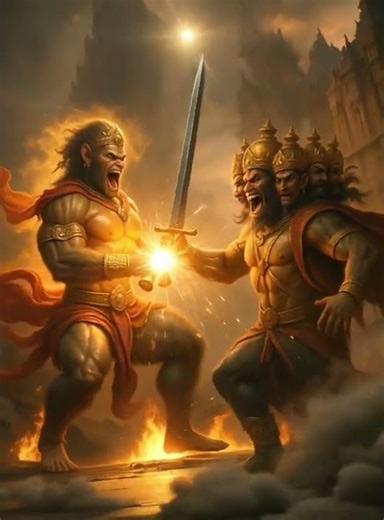The Epic Battle of Hanuman vs Ravana - The Legend of the