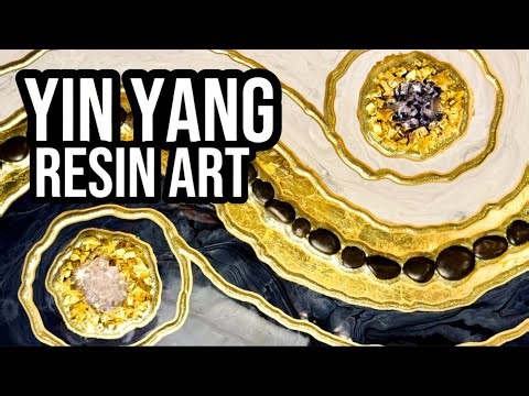 Yin Yang Resin Art Tutorial | Step-by-Step Resin Geode Wall Decor