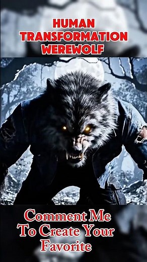Human ️ Werewolf Transformation 😱 (Part 1) #shorts #humantowerewolf #ytshorts #phonkmusic