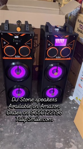 Vikas Arora (MOB 9650722798) on Instagram: "DJ Stone party tower speakers with wireless MIC. Order on 9650722798. #karaokê #sound #explore #dj #viral"