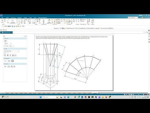 Development of Lateral Surfaces of Solids Pentagonal Pyramid 03
