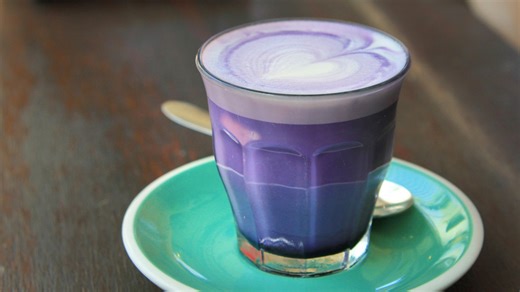 The Best Way To Make An Ube Latte - Tasting Table