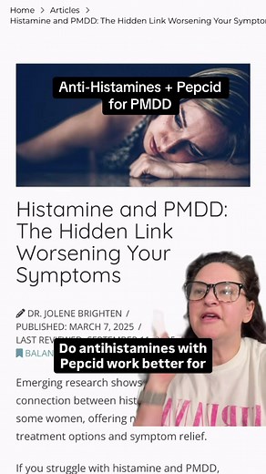 PMDD and Antihistamines: Could Histamine Blockers Help?