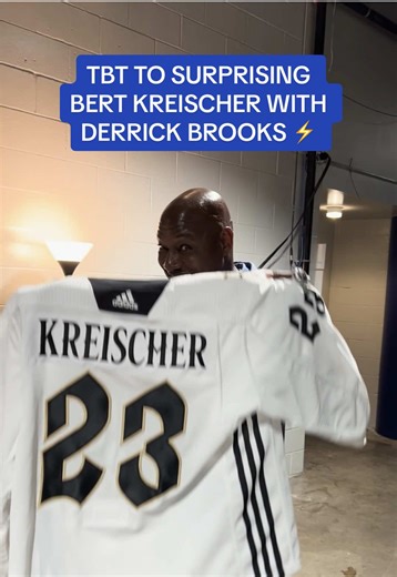 Surprising Bert Kreischer with a Derrick Brooks Jersey