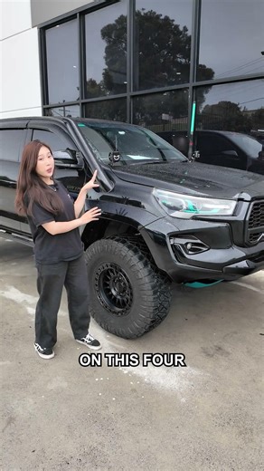 35 Inch Nitto Ridge Grappler Tyres Fitted On Toyota Hilux GR - BLACKED OUT HILUX GR 4x4 accessories