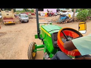 John Deere Tractor Driving POV in 4K | Realistic Village Farming Journey