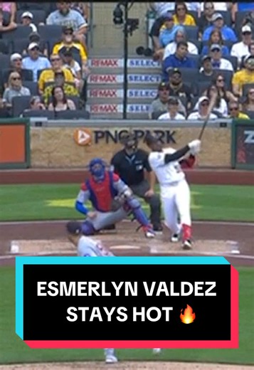Esmerlyn Valdez’s red-hot start continues 💪 He has 14 HR and 35 RBI in his first 37 career games! #mlb #baseball #homerun #pirates @Pittsburgh Pirates