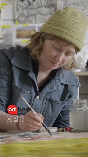 ⛰️ Abstracting Oregon's beauty: Lindsey Fox's watercolor wonders 🎨#oregonartbeat